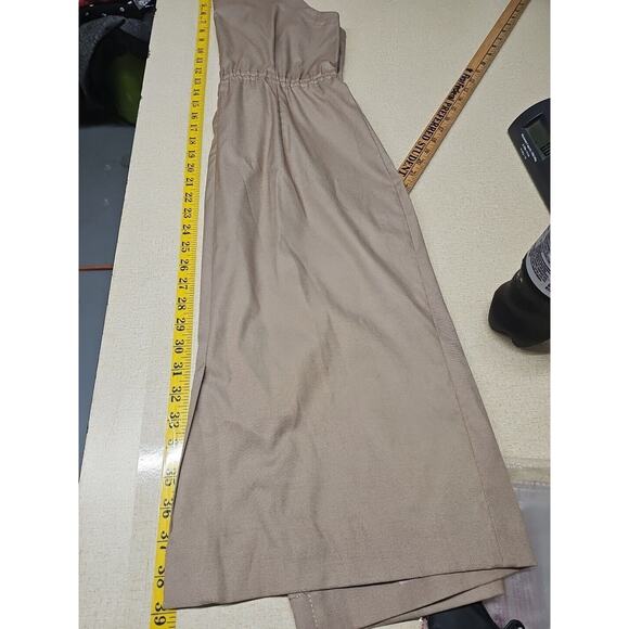 Doncaster Dress 6 Cotton Sheath Halter Tan Casual Modest Summer Vacation beach - Picture 7 of 7